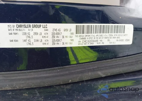 2014 Chrysler Town & Country Touring from USA, damaged, VIN 2C4RC1BG2ER364089